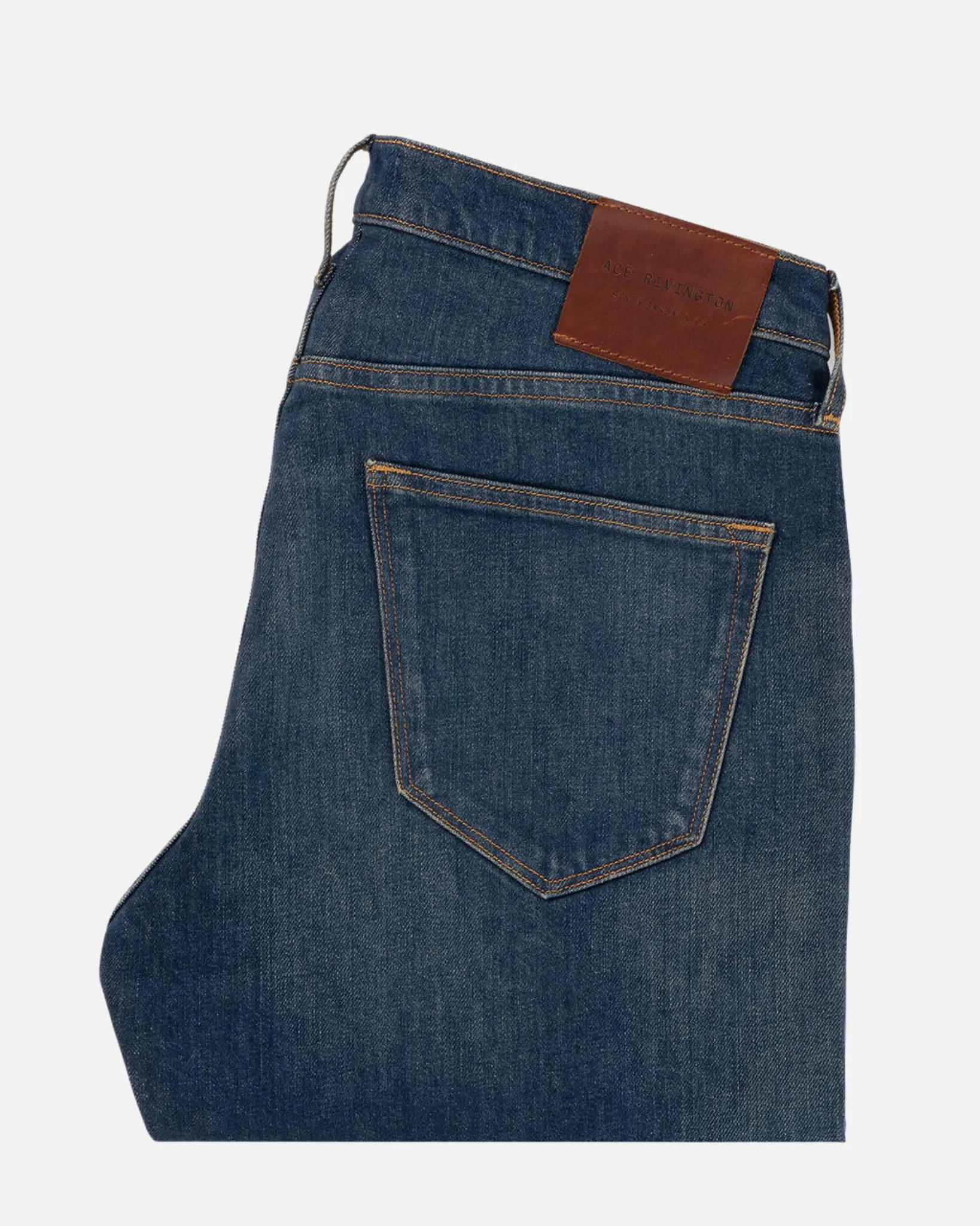 Athletic Straight Denim Jeans - Dirty Vintage
