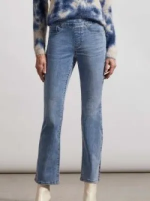 AUDREY PULL ON MICROFLARE JEANS-LT. VINTAGE