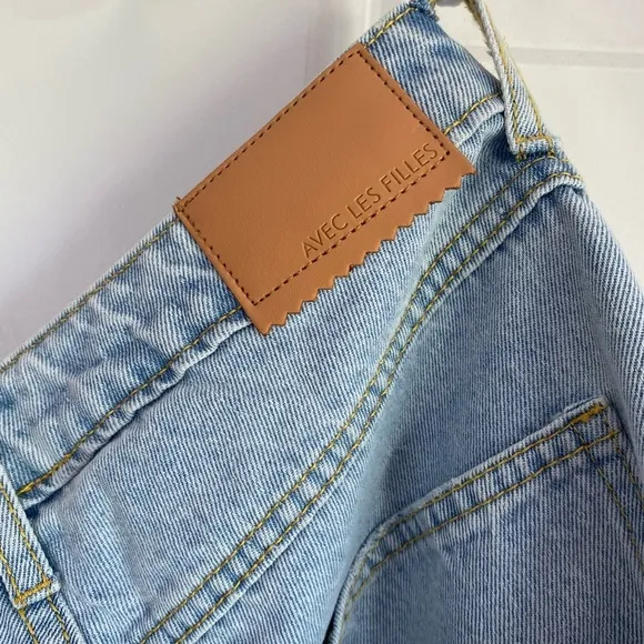 Avec Les Filles side slit flare jeans size 26
