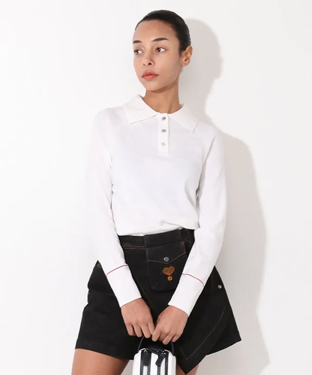 AVEN Denim Wrap Shorts - Black