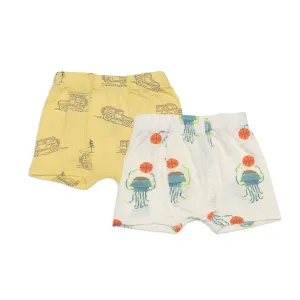 Bamboo Underwear Shorts 2 pack (Pixel Jelly Prt/Off Road Prt)