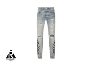Bandana Flame Jeans "Clay Indigo/Black"