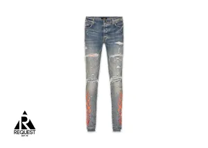 Bandana Flame Jeans "Clay Indigo/Orange"