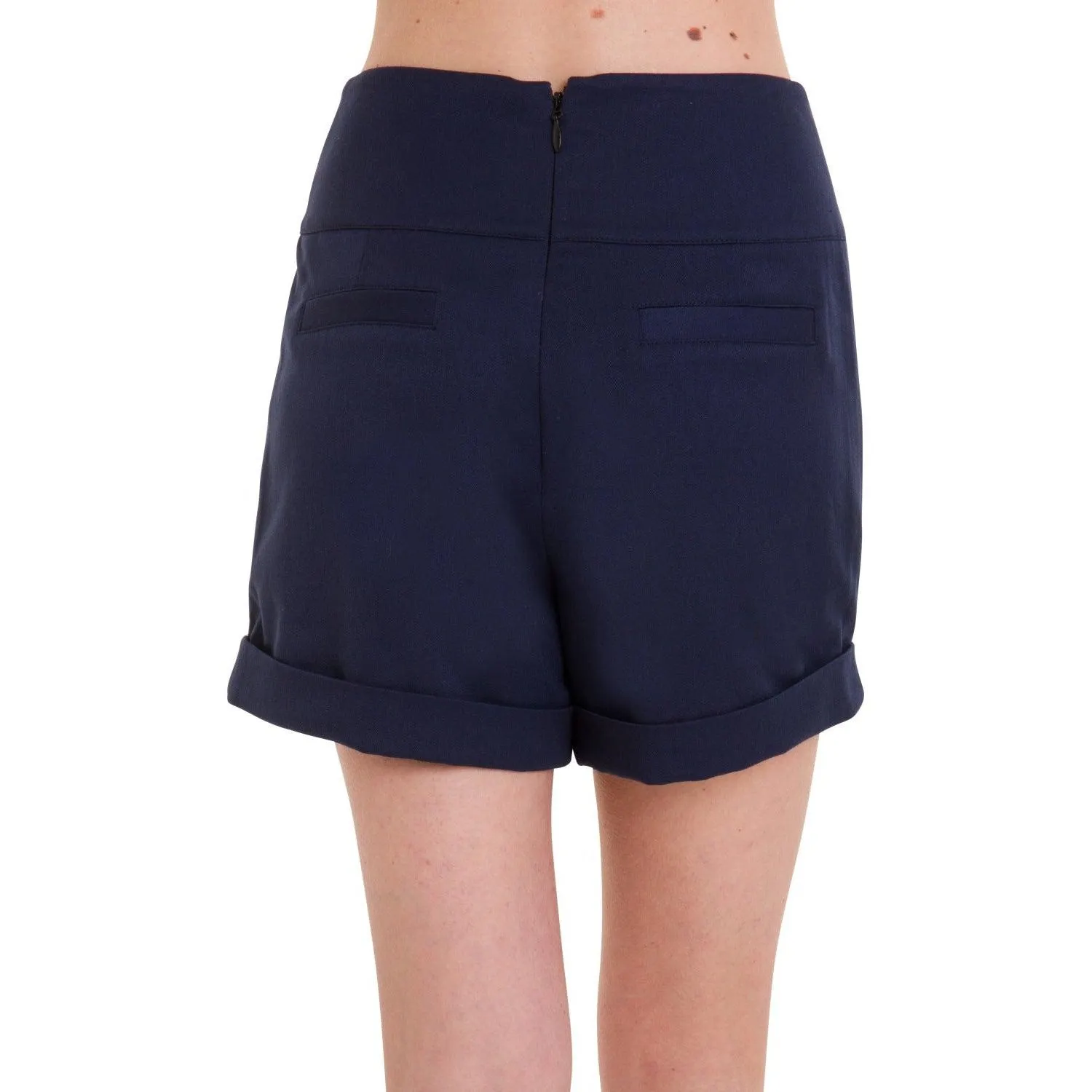 Banned Apparel Cute As A Button Shorts Navy