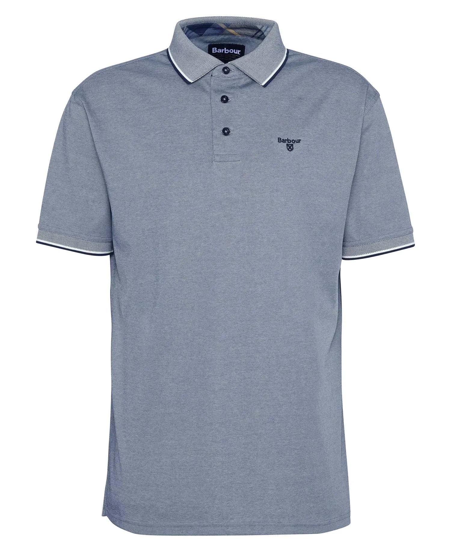 Barbour Heydon Short-Sleeved Polo Shirt in Classic Navy