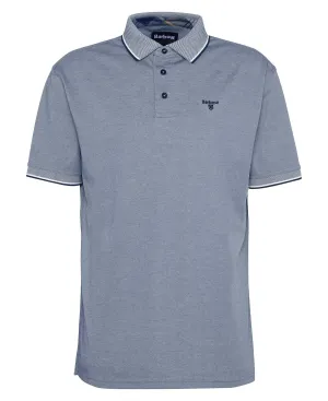 Barbour Heydon Short-Sleeved Polo Shirt in Classic Navy