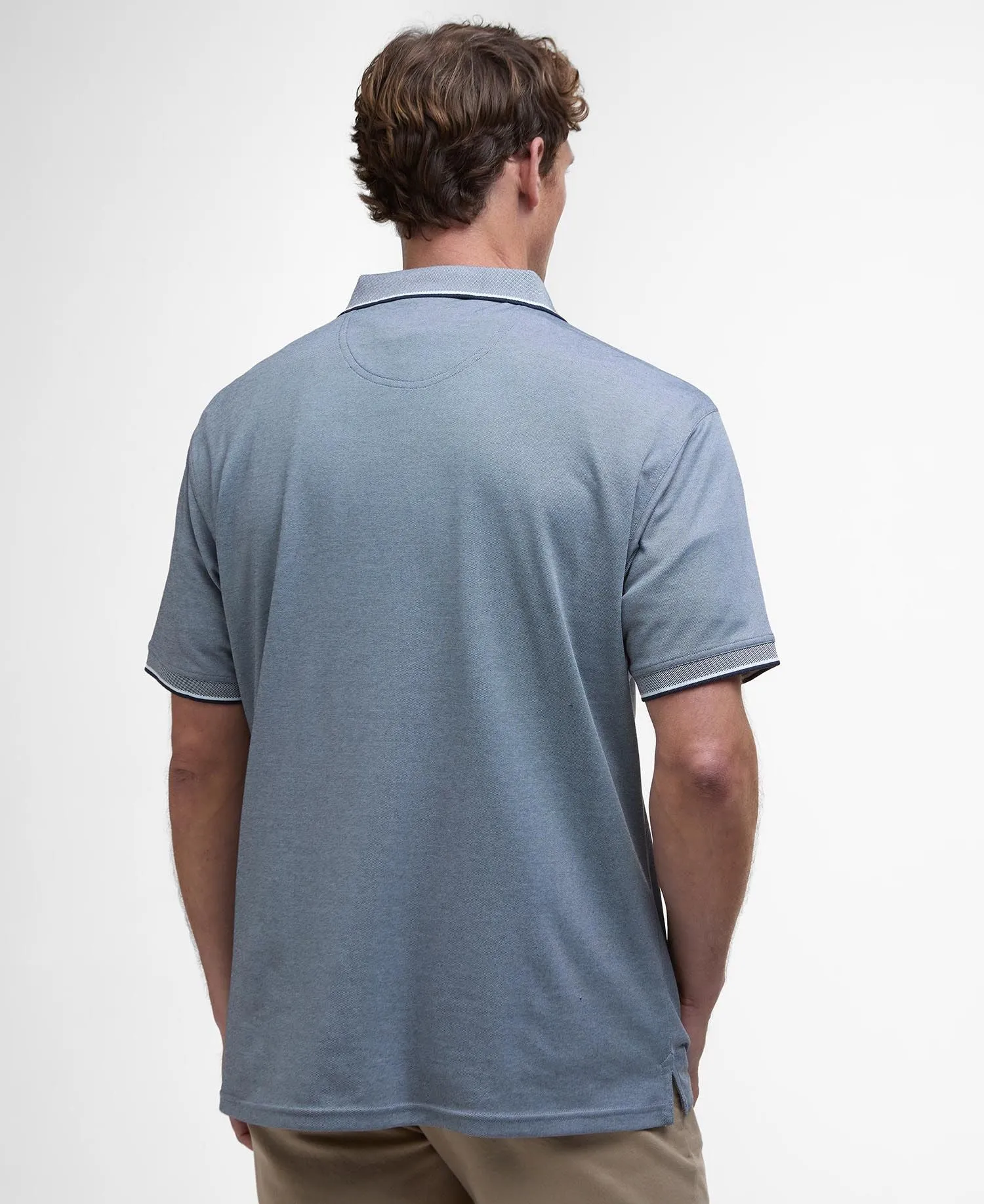 Barbour Heydon Short-Sleeved Polo Shirt in Classic Navy