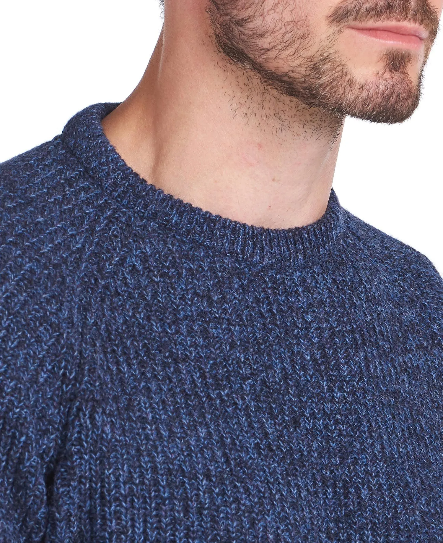 Barbour Horseford Crew Neck Jumper in Navy