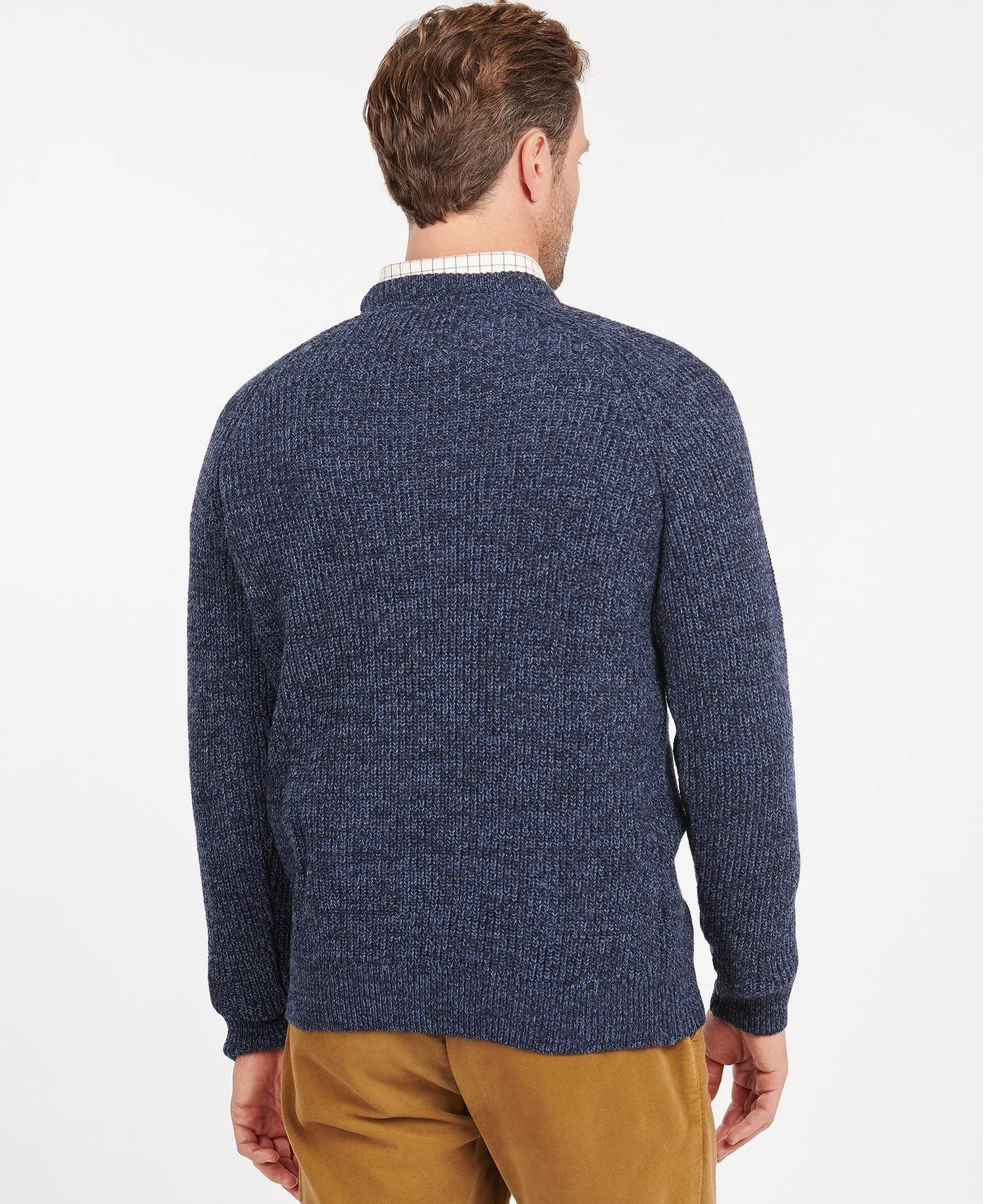 Barbour Horseford Crew Neck Jumper in Navy