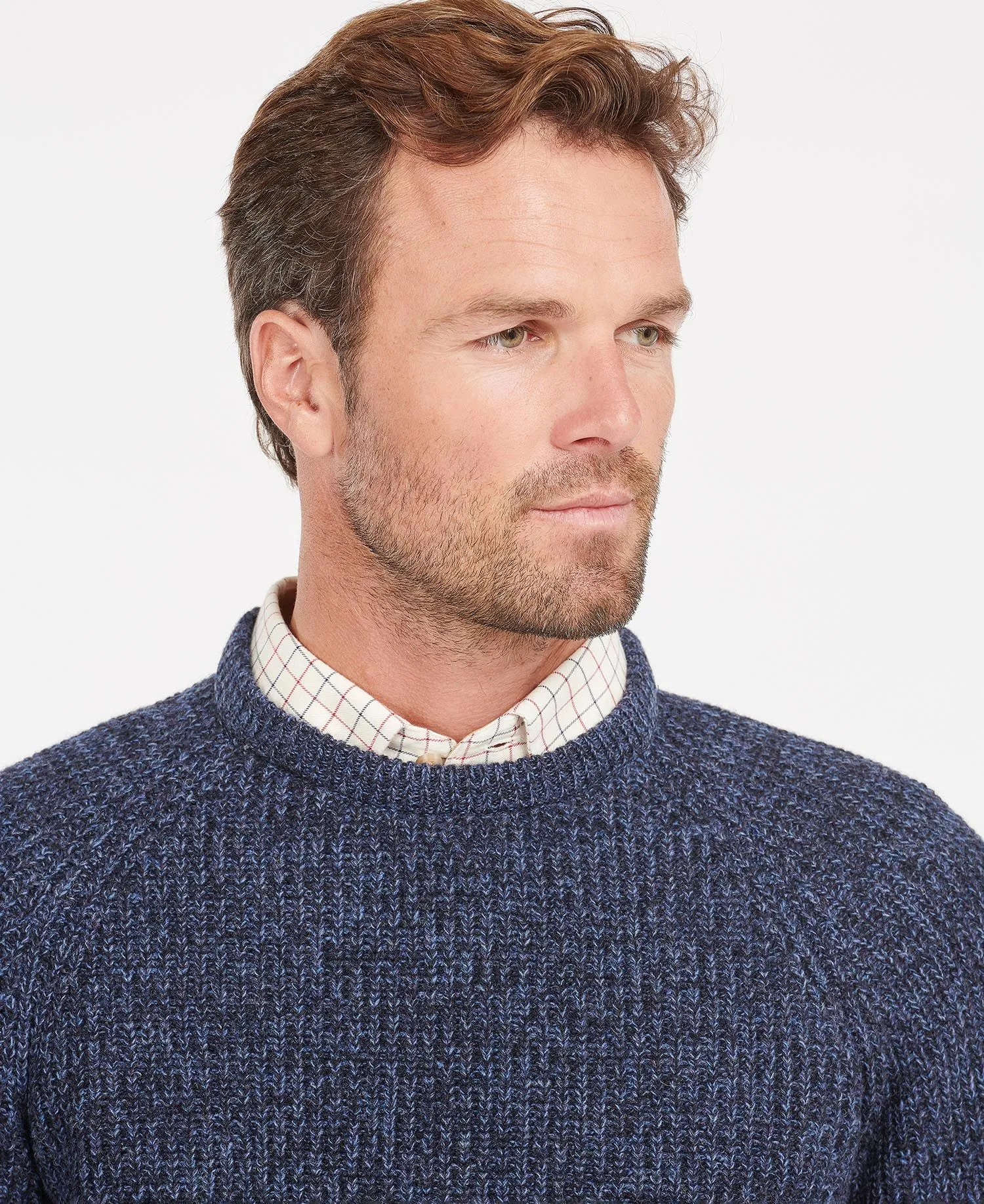 Barbour Horseford Crew Neck Jumper in Navy