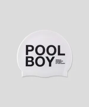 Bathing Cap "POOL BOY": White