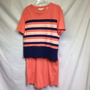 Bechamel VTG Women’s Cotton Short Set Peach Blue