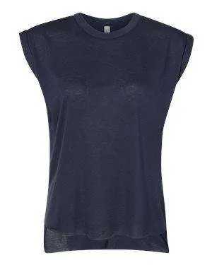 Bella   Canvas Women's Flowy Rolled Cuff Muscle T-Shirt - 8804