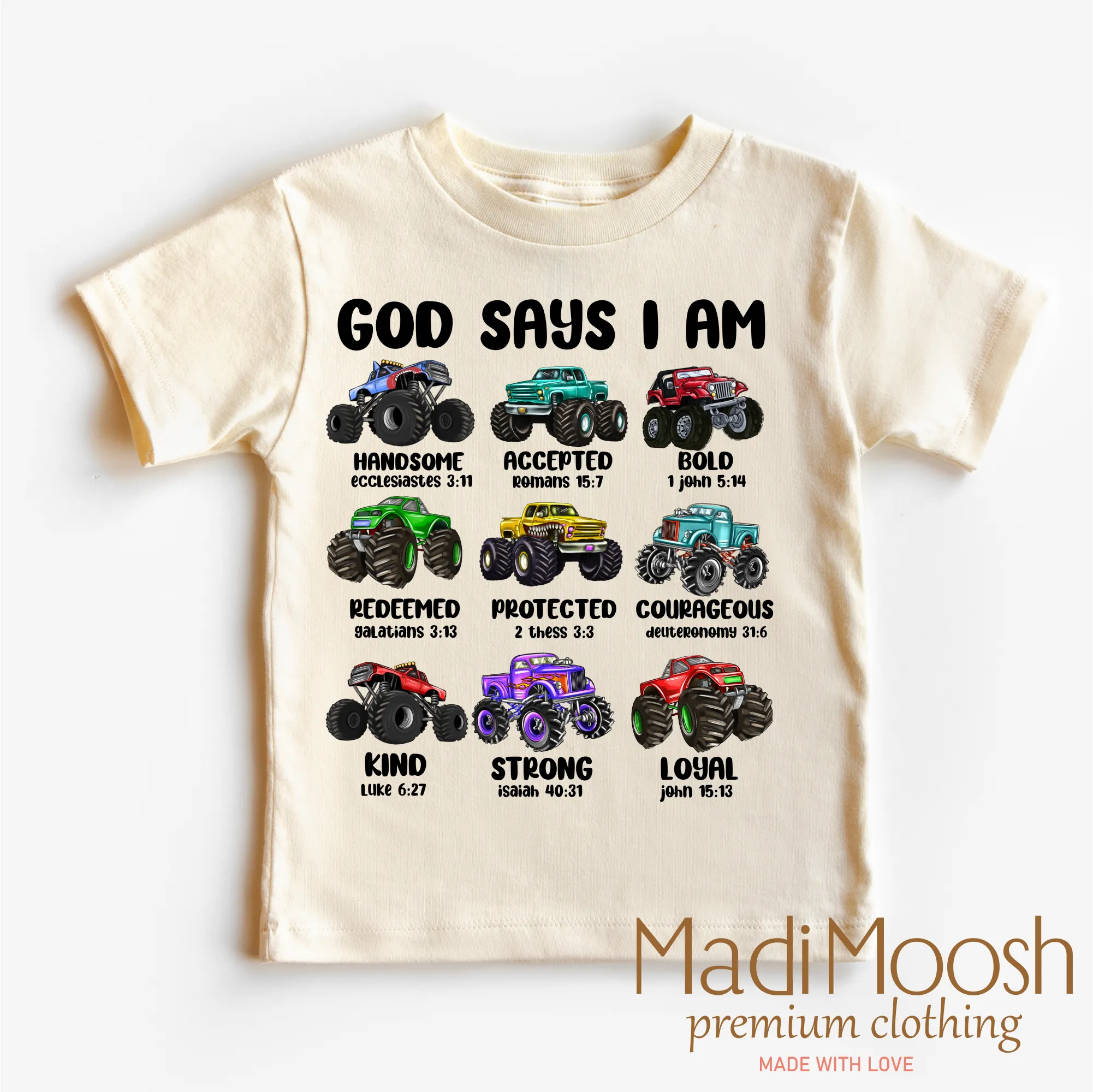 Bible Verses Monster Truck Shirt
