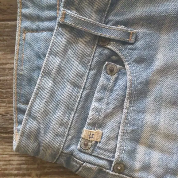 BIG STAR denim cut-off style frayed distressed denim jean shorts sz24 The Buckle