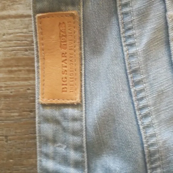 BIG STAR denim cut-off style frayed distressed denim jean shorts sz24 The Buckle