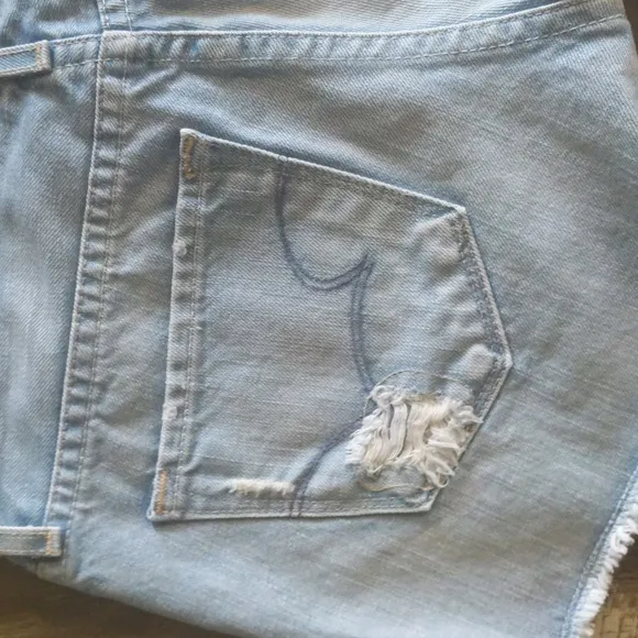 BIG STAR denim cut-off style frayed distressed denim jean shorts sz24 The Buckle