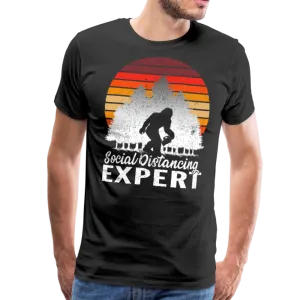 Bigfoot Social Distancing Expert Men's Premium T-Shirt (CK1826)