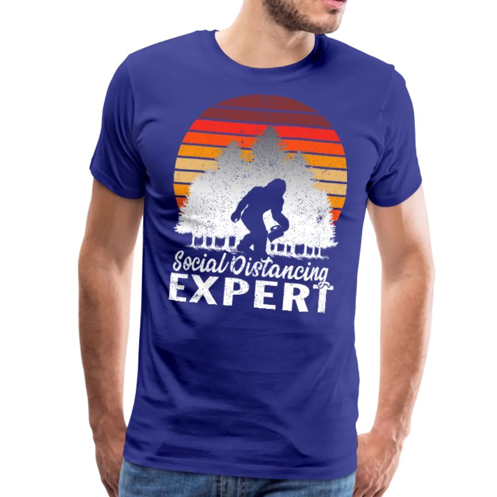 Bigfoot Social Distancing Expert Men's Premium T-Shirt (CK1826)