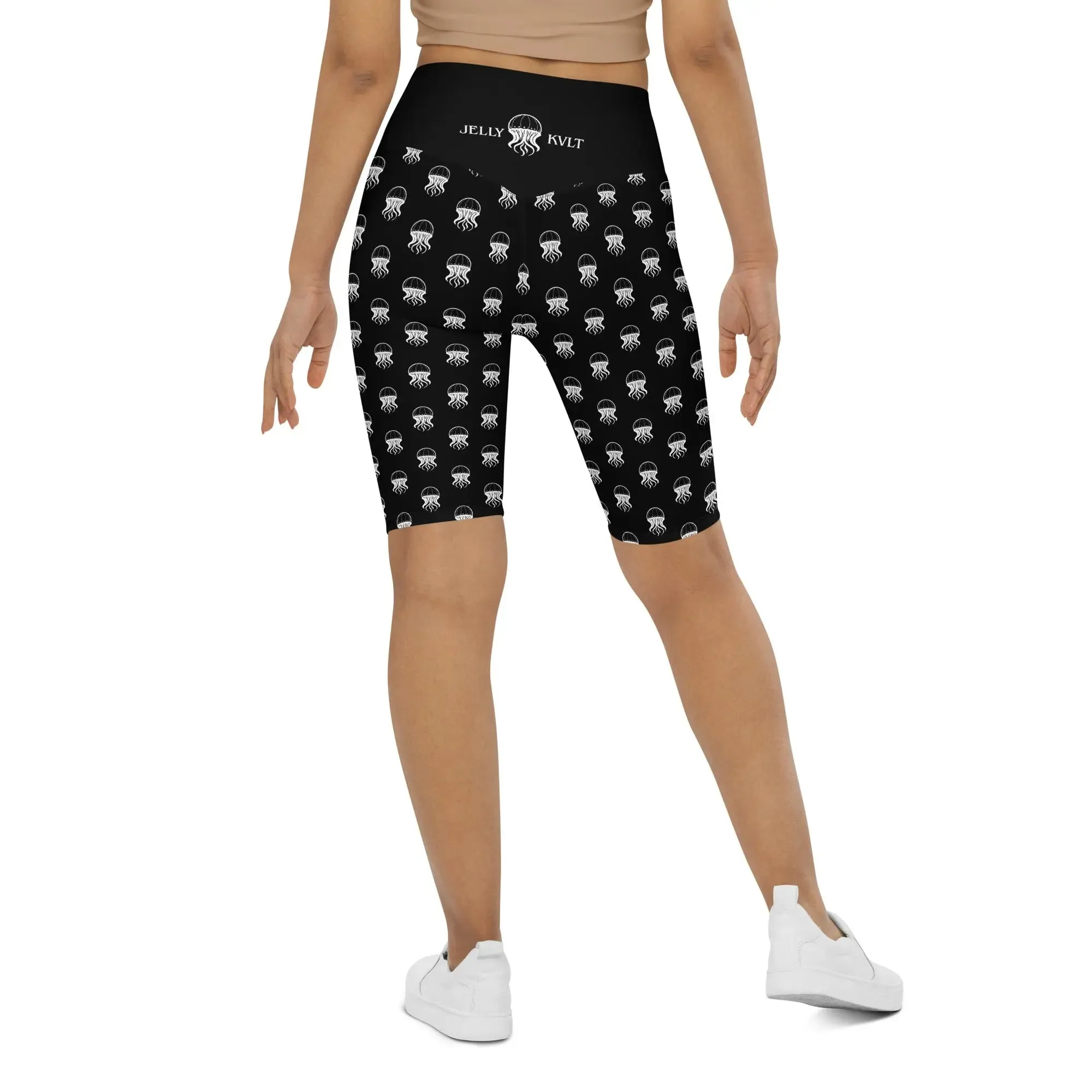 Biker Shorts - Jellyfish Invaders