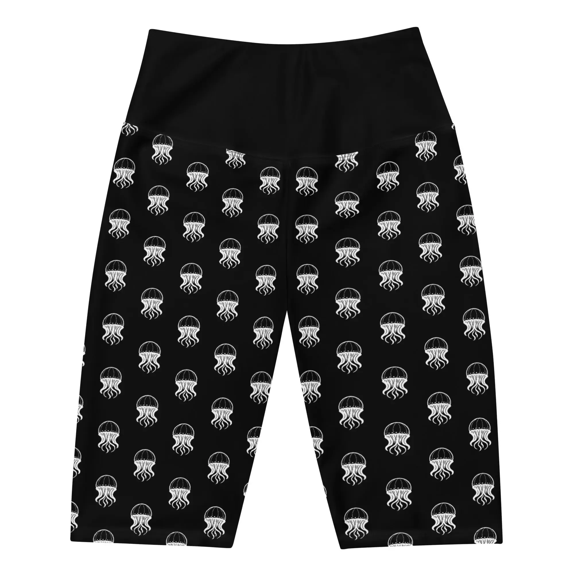 Biker Shorts - Jellyfish Invaders