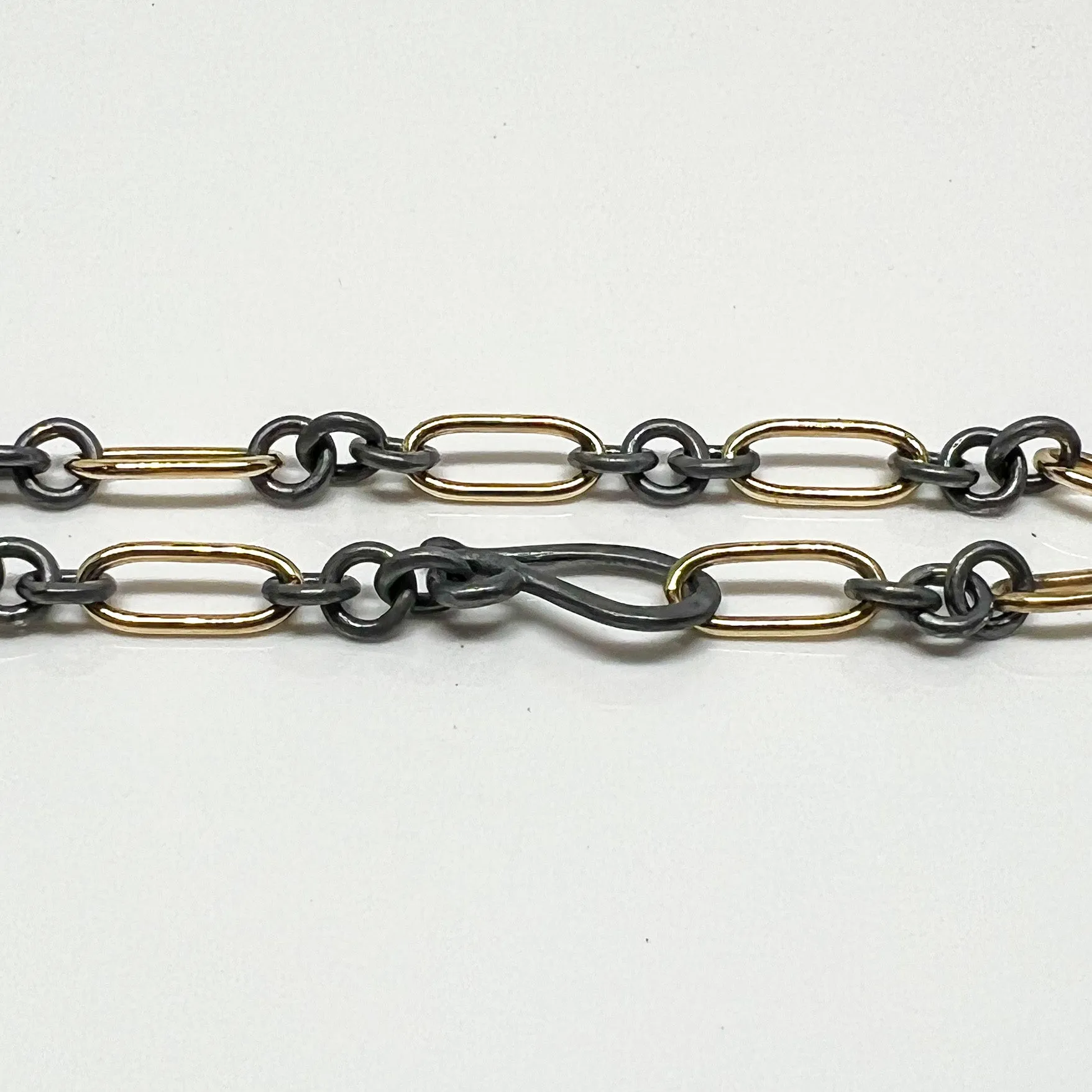 Black and Gold Link Bracelet