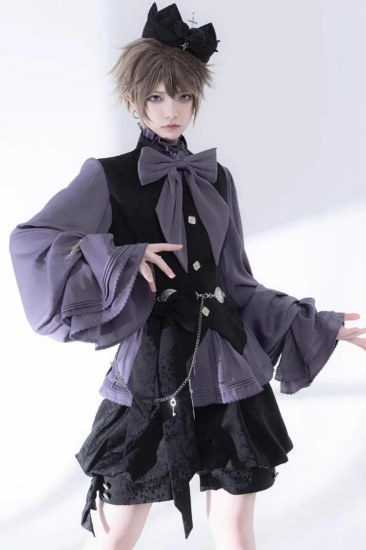 Black Hunting Rabbits Gothic Vintage Ouji Fashion Lolita Shorts