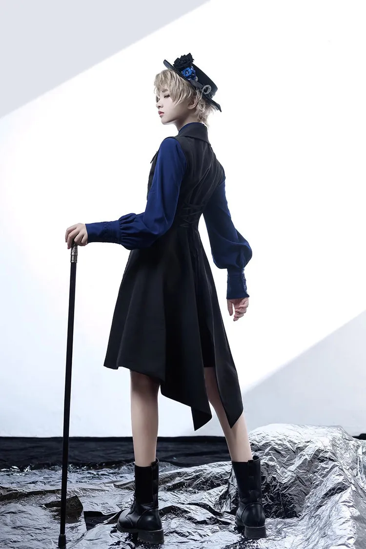 Black/Blue Vintage Medieval Little Prince Ouji Lolita Shorts