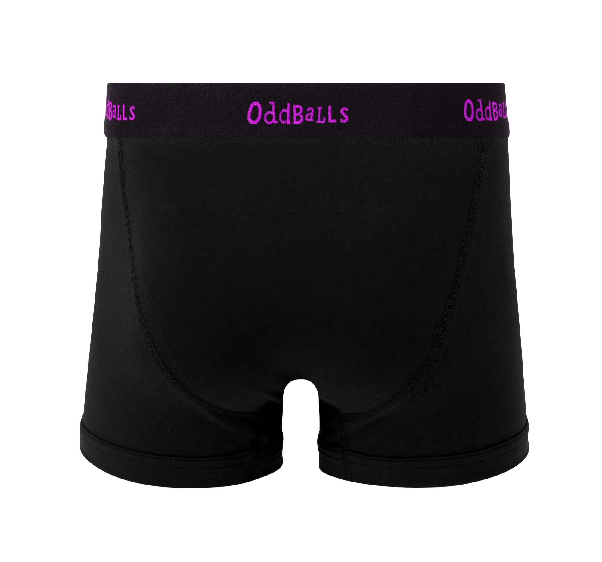 Black/Purple - Mens Boxer Shorts