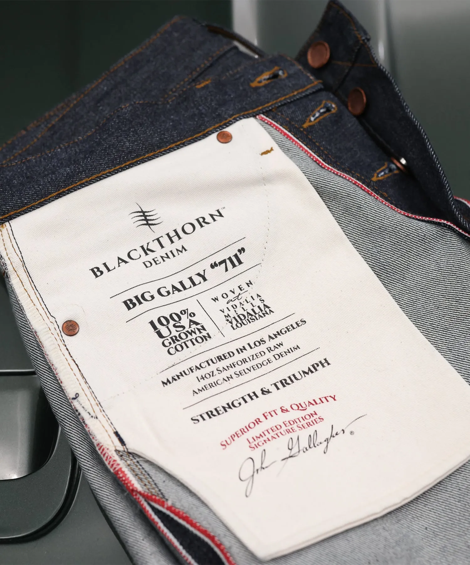 Blackthorn Denim Chieftain Straight Jean in Indigo