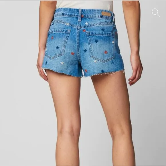 Blank NYC The Barrow Vintage High Rise &quot;Born In The USA&quot; Denim/Jean Shorts