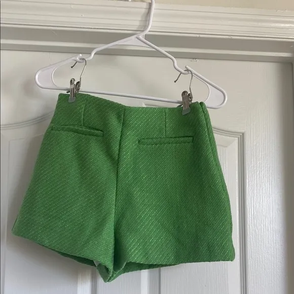 Bloggers Favorite Zara Green High Waisted Shorts Medium