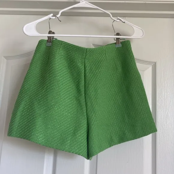 Bloggers Favorite Zara Green High Waisted Shorts Medium