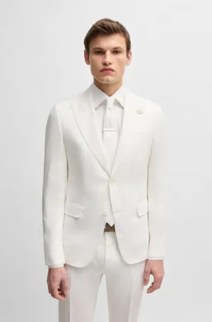 BOSS Blazers Slim Fit in Linen - C-HUGE-PEAK-252 10271178 01-50540516