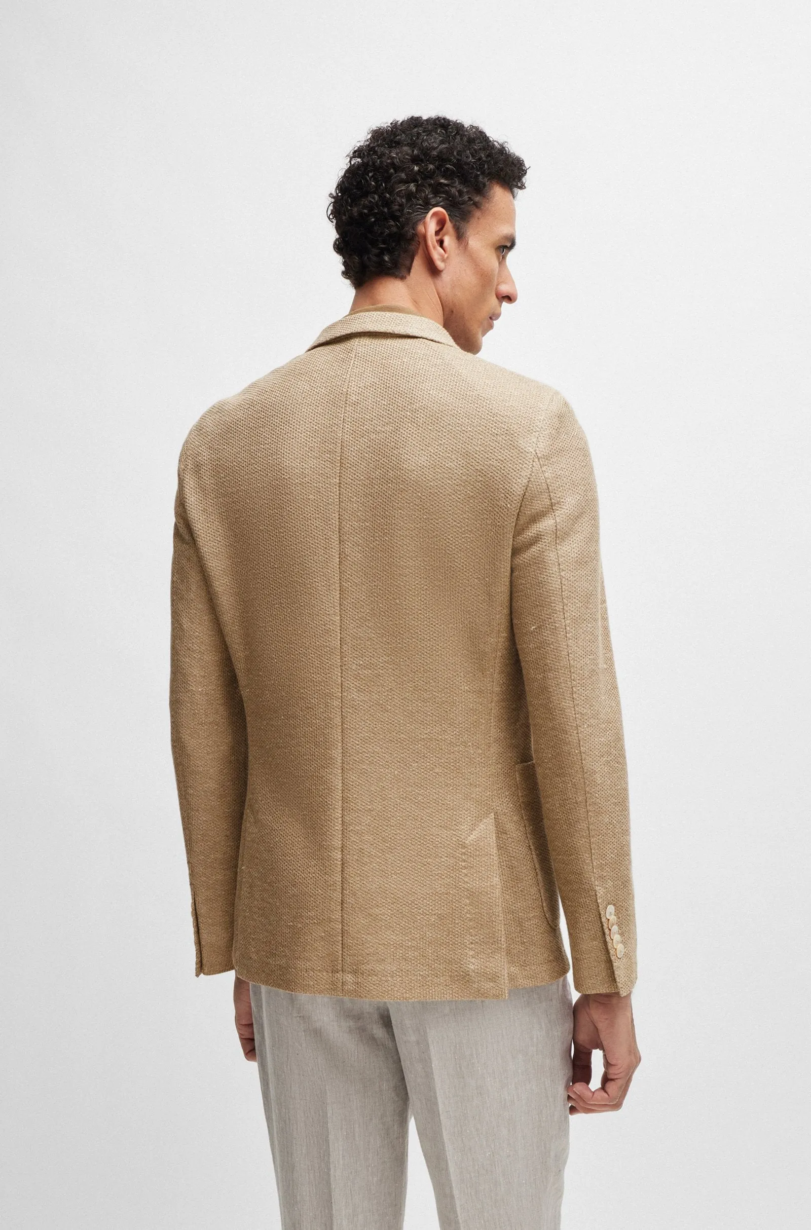BOSS Blazers Slim Fit in Linen Mix - L-HESTON-J-3PP-242 10259475 01-50514414