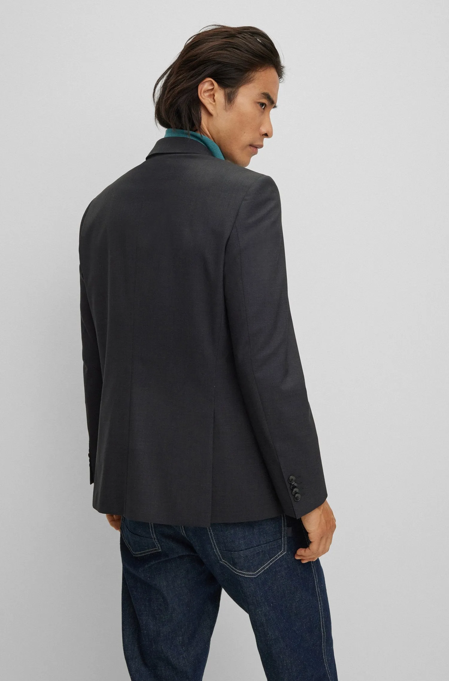BOSS Blazers Slim Fit in Wool Mix - H-HUGE-MM-224 10245120 01-50479994
