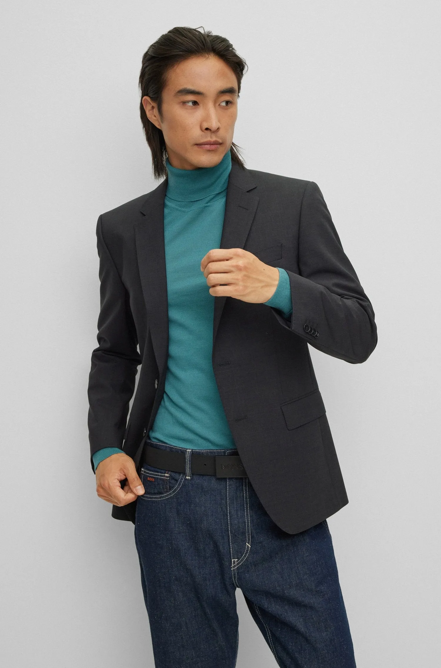 BOSS Blazers Slim Fit in Wool Mix - H-HUGE-MM-224 10245120 01-50479994