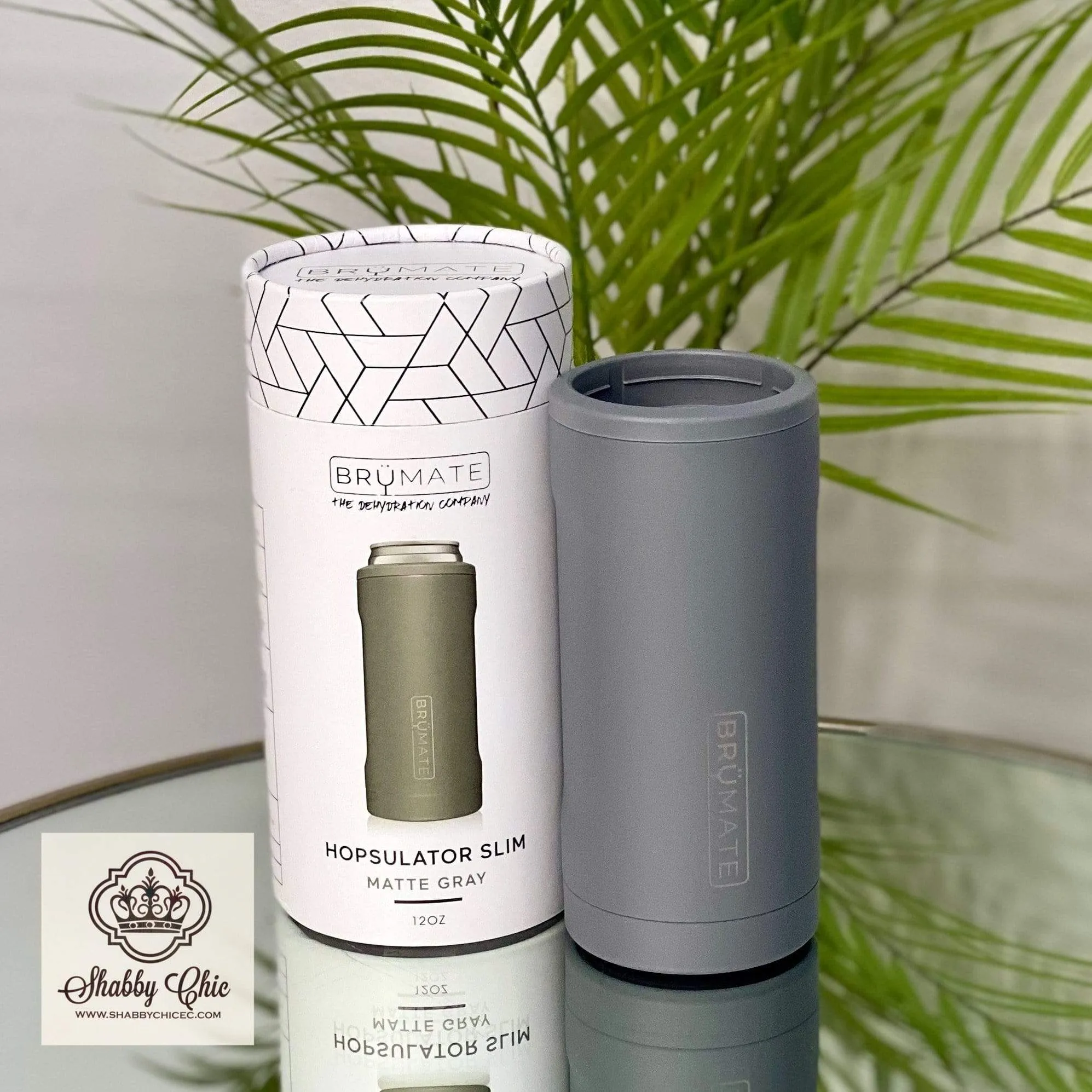 Brumate HOPSULATOR SLIM | MATTE GRAY (12OZ SLIM CANS)