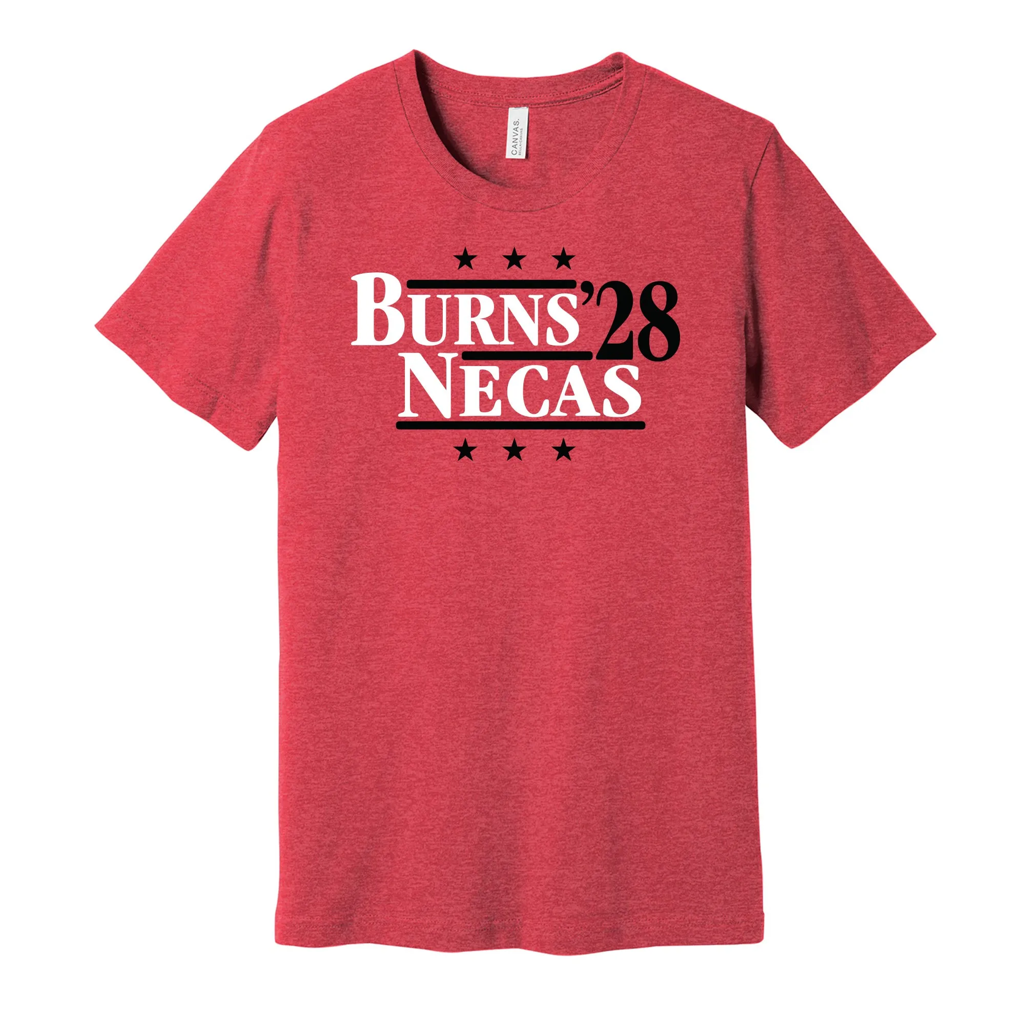 Burns & Necas '28 - Carolina Political Campaign Parody T-Shirt - Hyper Than Hype Shirts