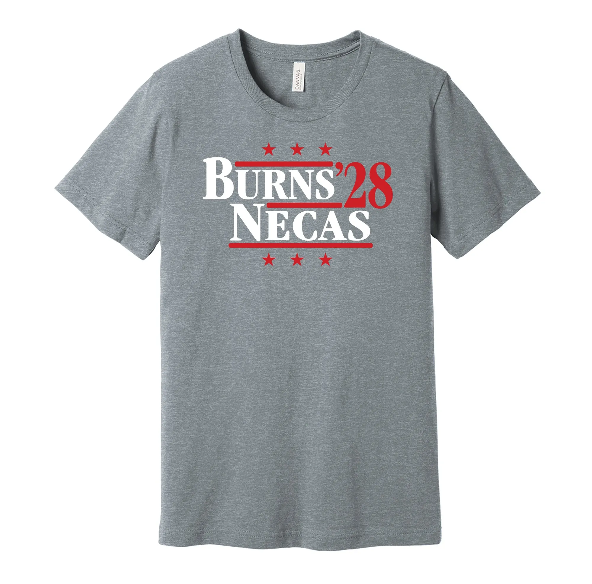 Burns & Necas '28 - Carolina Political Campaign Parody T-Shirt - Hyper Than Hype Shirts