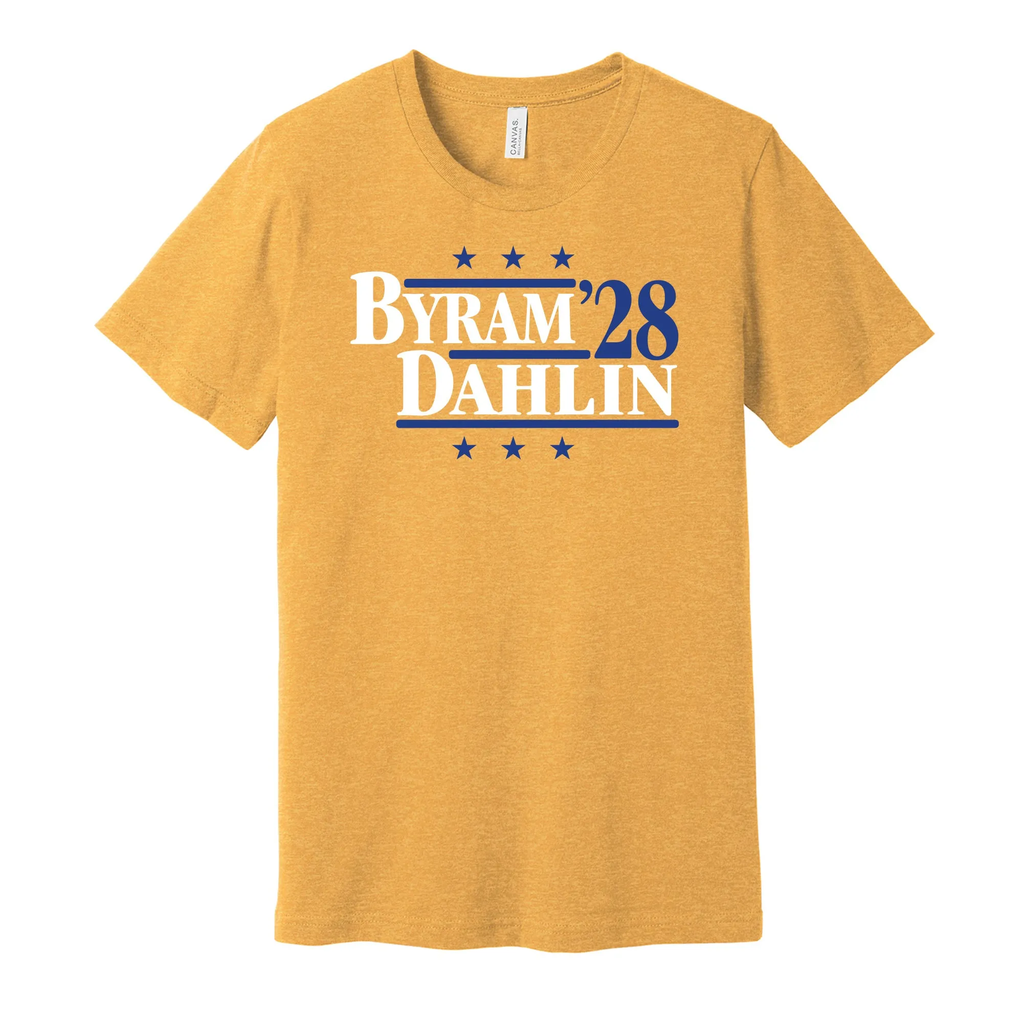 Byram & Dahlin '28 - Buffalo Hockey Legends Political Campaign Parody T-Shirt - Hyper Than Hype Shirts
