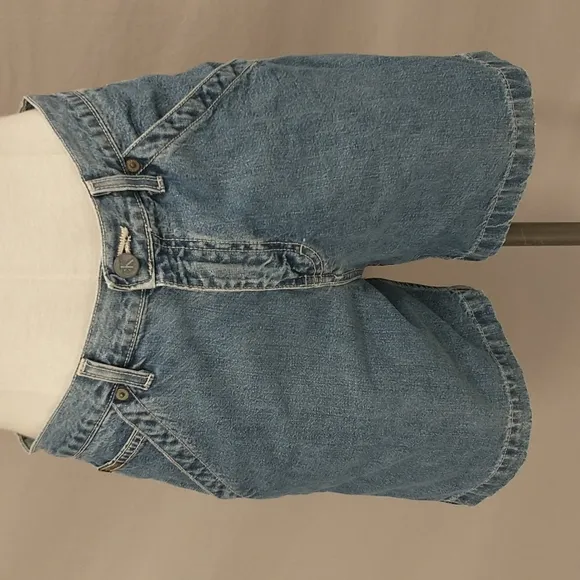 Calvin Klein Vintage Denim Shorts Carpenter Style 100 Cotton 90's Blue Jean