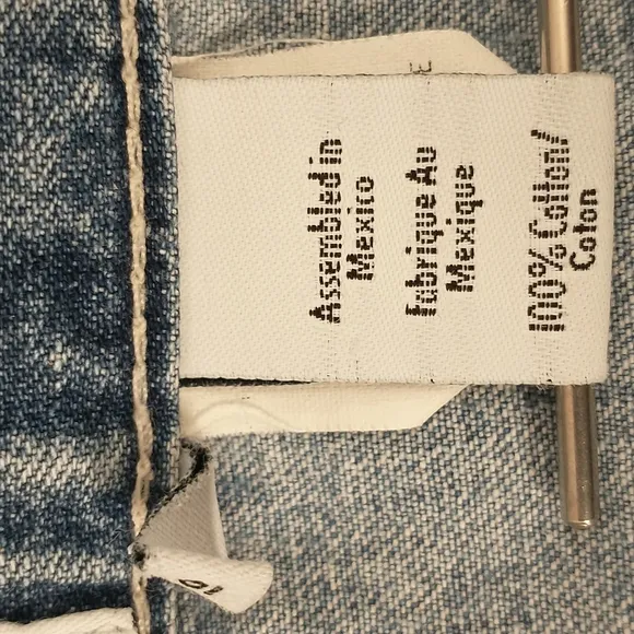 Calvin Klein Vintage Denim Shorts Carpenter Style 100 Cotton 90's Blue Jean