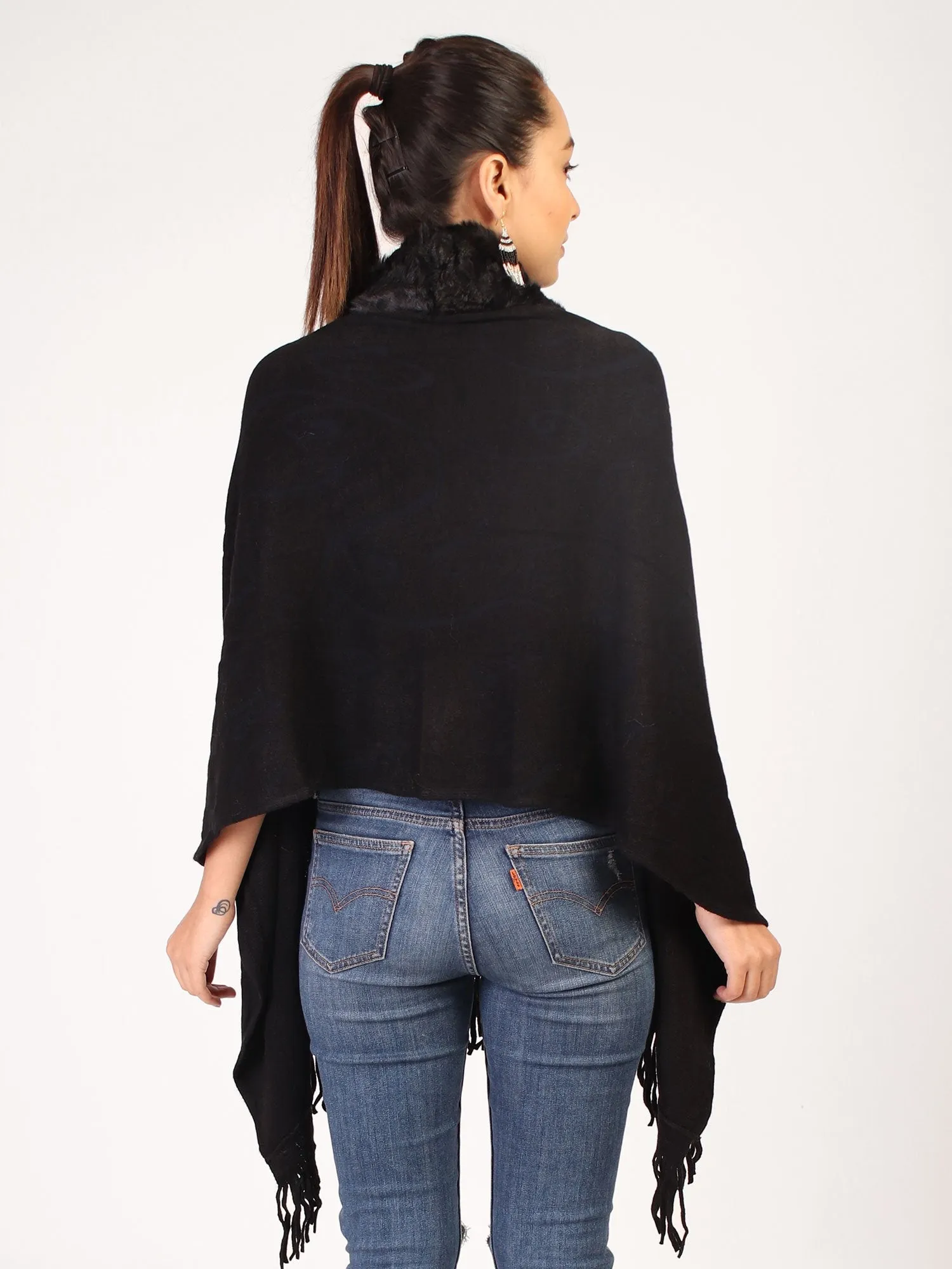 Cape Stole  Black