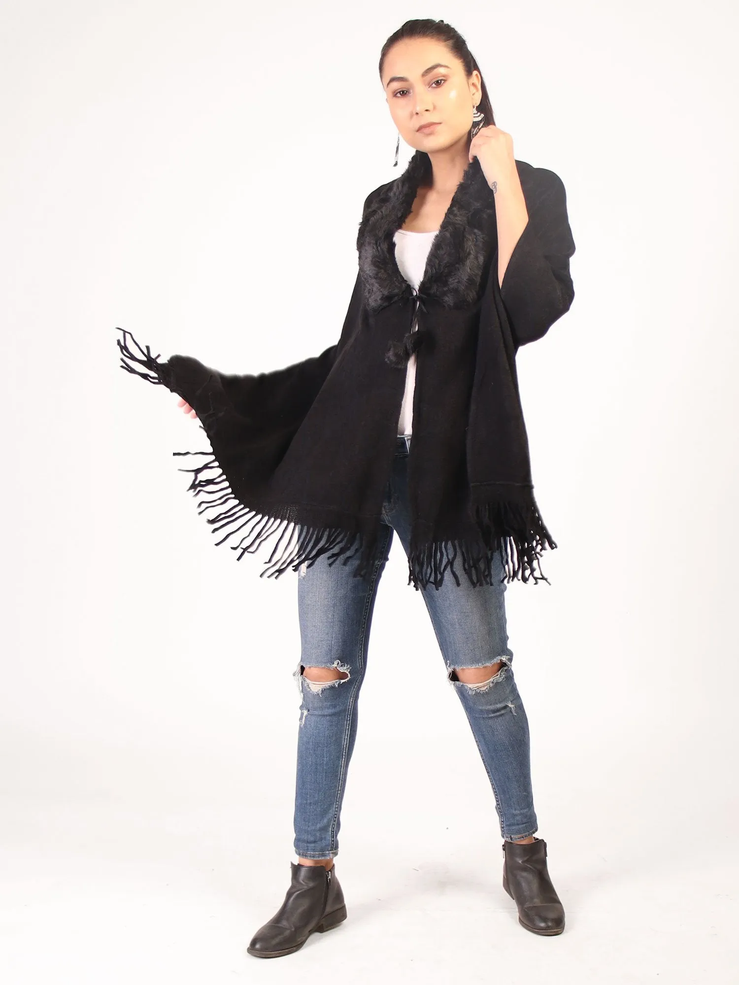 Cape Stole  Black