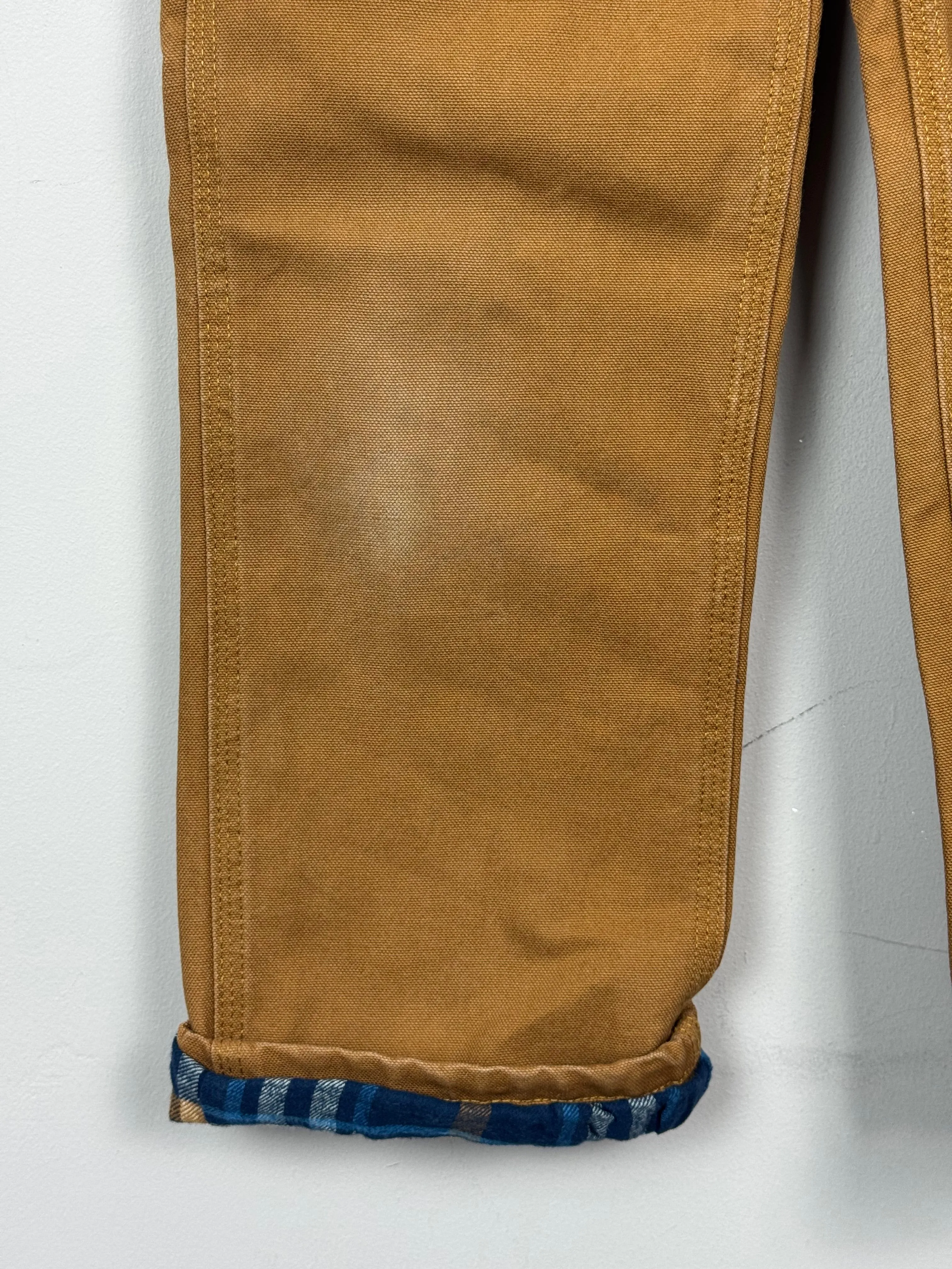 Carhartt Check Lined Carpenter Jeans 6y