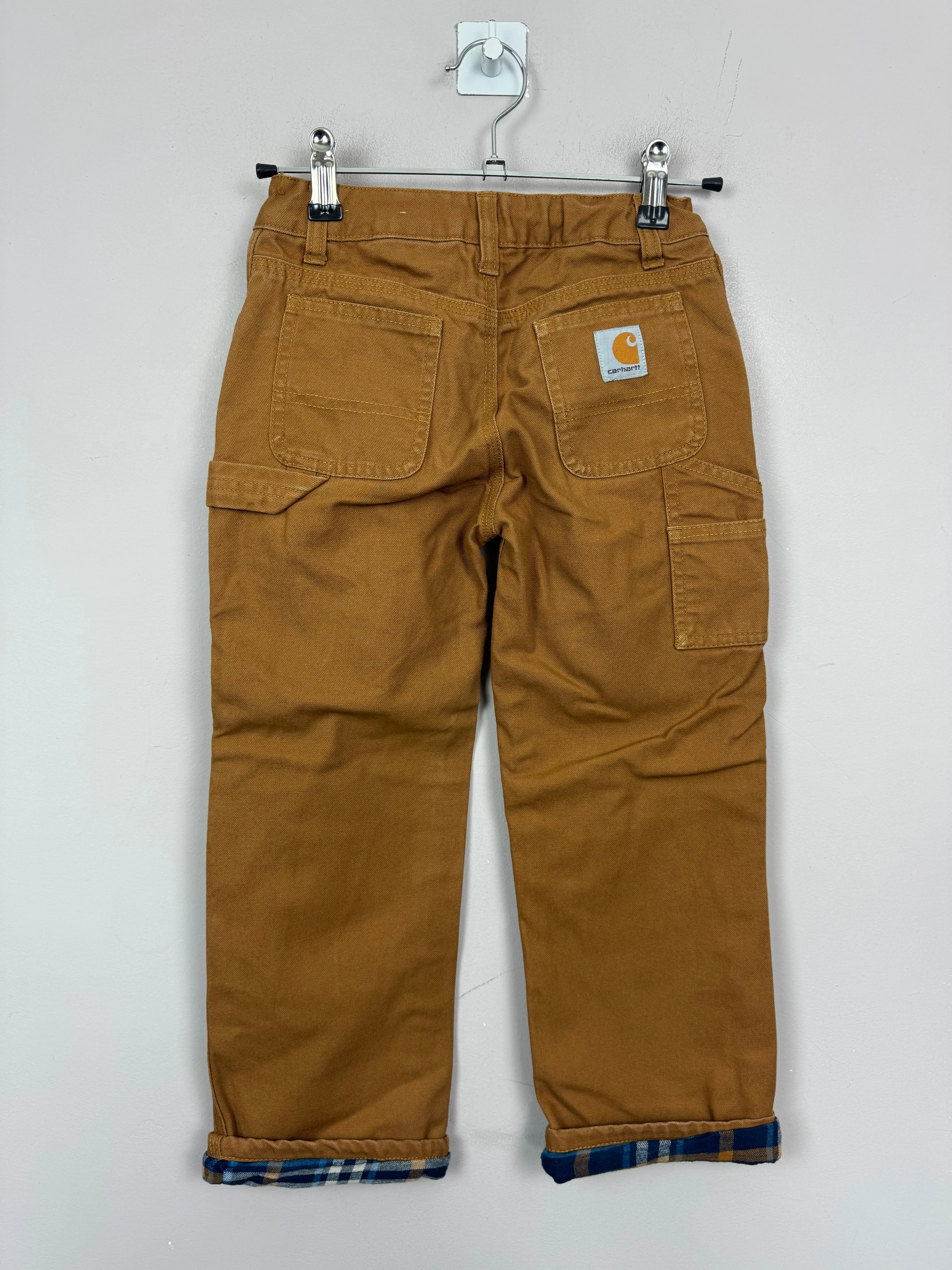 Carhartt Check Lined Carpenter Jeans 6y