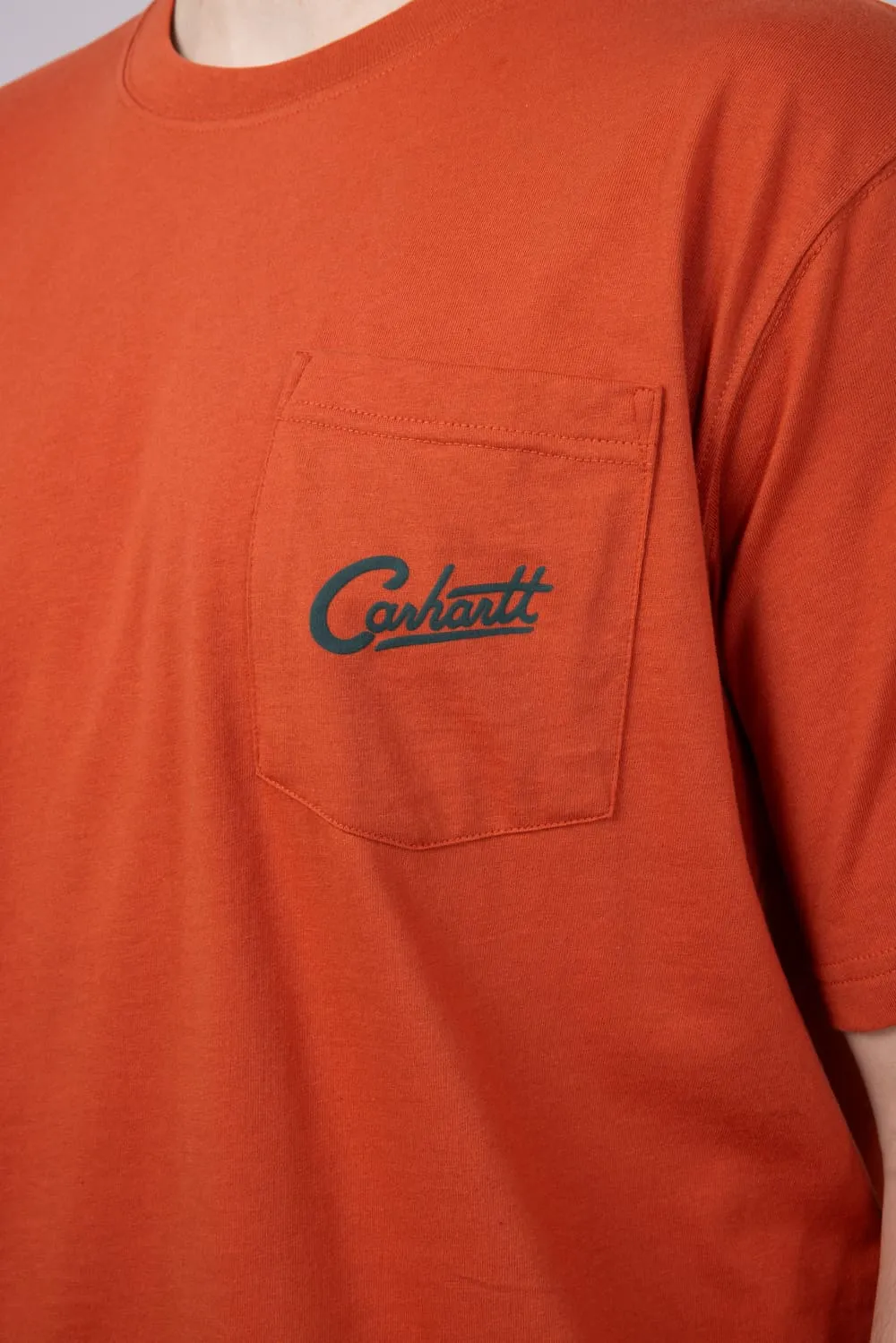 Carhartt Relaxed Fit Lightweight Camp Graphic T-Shirt for Men in Red | 106777-RB5-RED