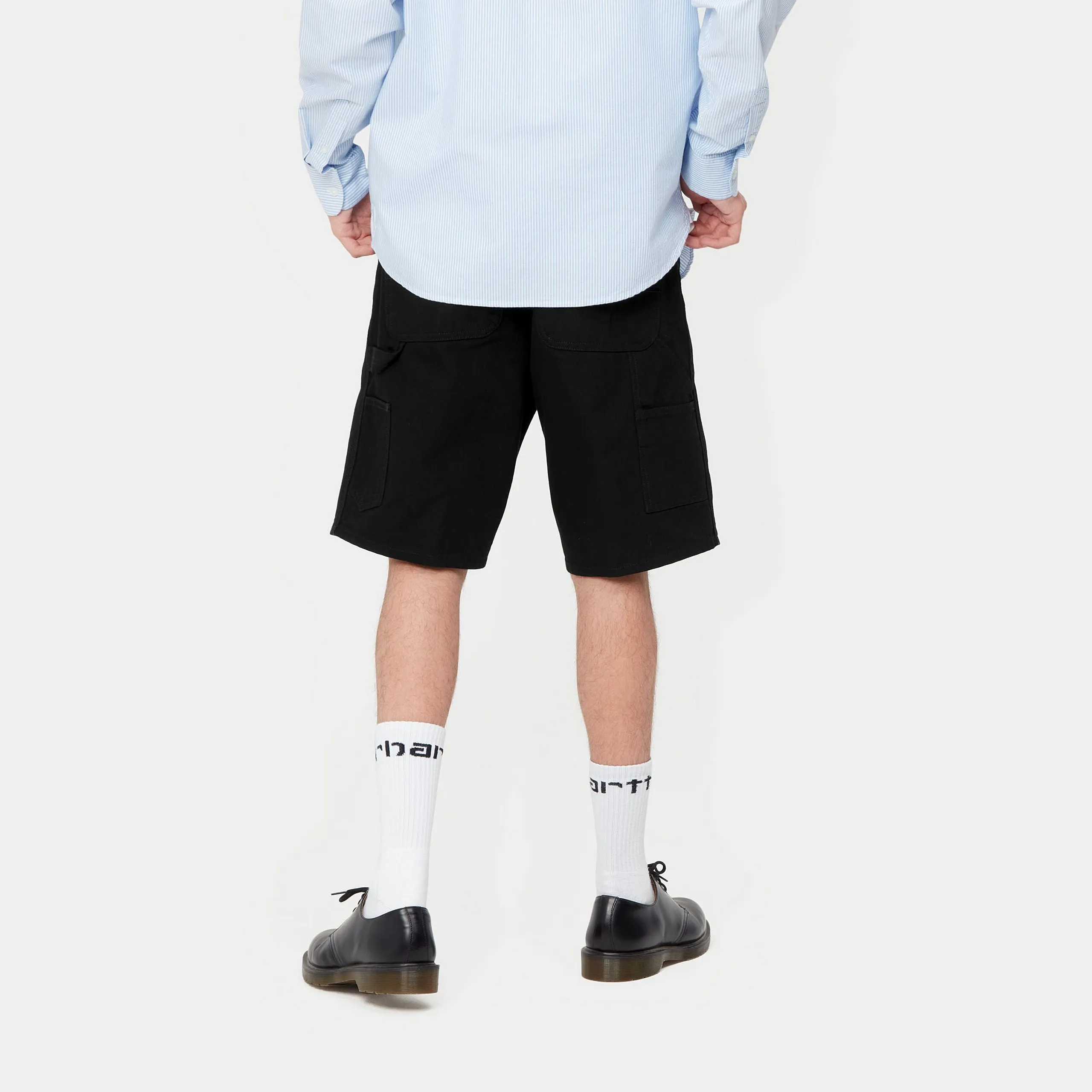 Carhartt WIP Single Knee Short Black Rinsed