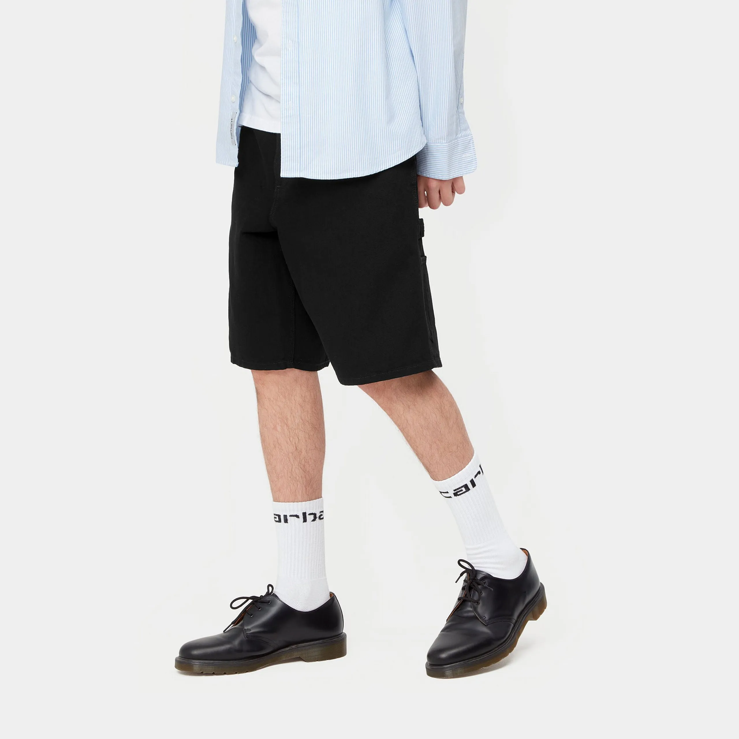 Carhartt WIP Single Knee Short Black Rinsed